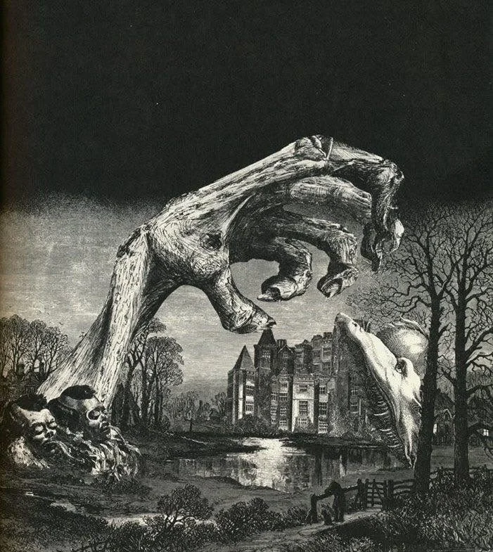 Illustration für „Der Untergang des Hauses Usher“ des de...